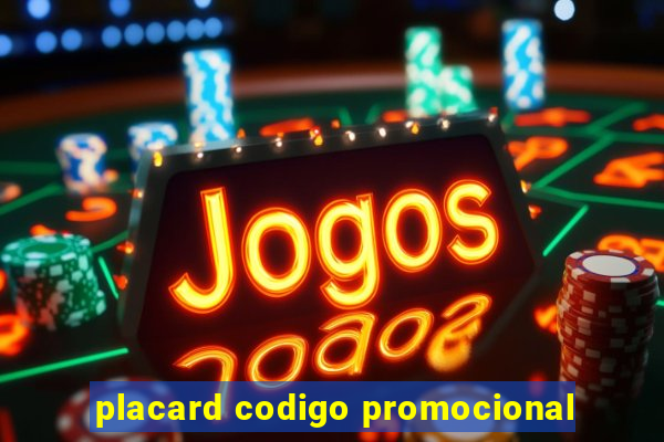 placard codigo promocional