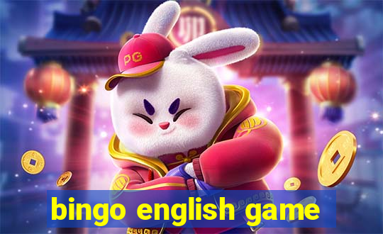 bingo english game