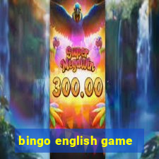 bingo english game