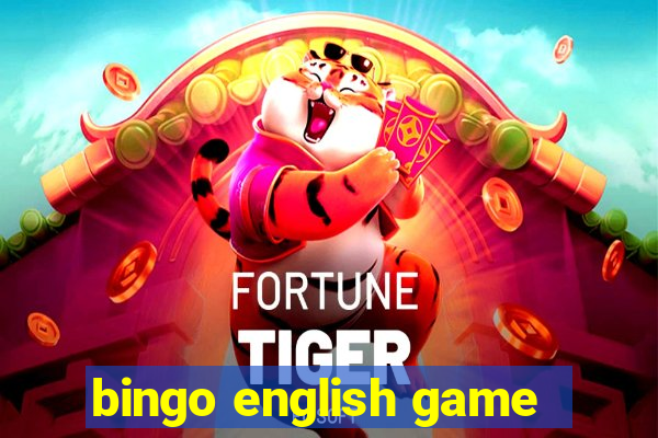 bingo english game