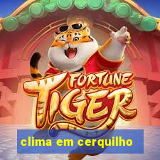 clima em cerquilho