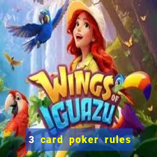 3 card poker rules in casino