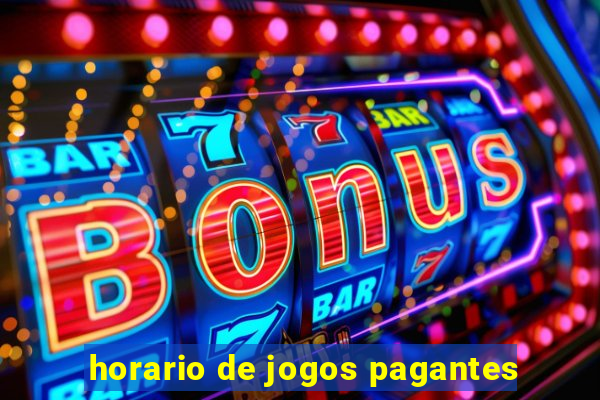 horario de jogos pagantes