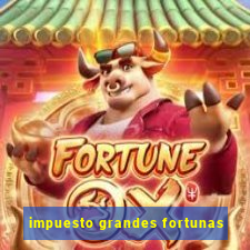 impuesto grandes fortunas