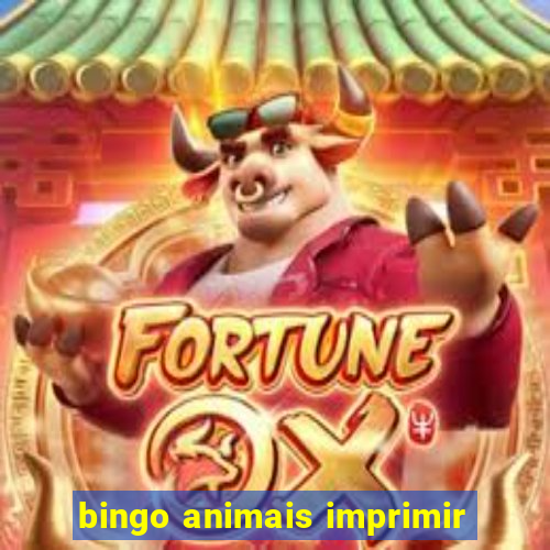 bingo animais imprimir