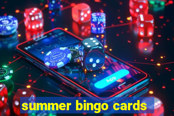 summer bingo cards