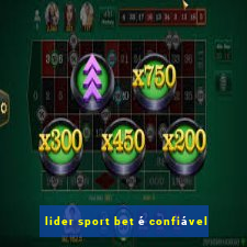 lider sport bet é confiável