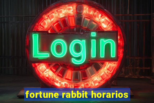 fortune rabbit horarios