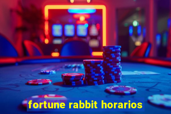 fortune rabbit horarios