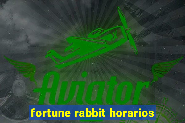 fortune rabbit horarios