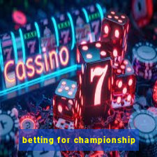 betting for championship