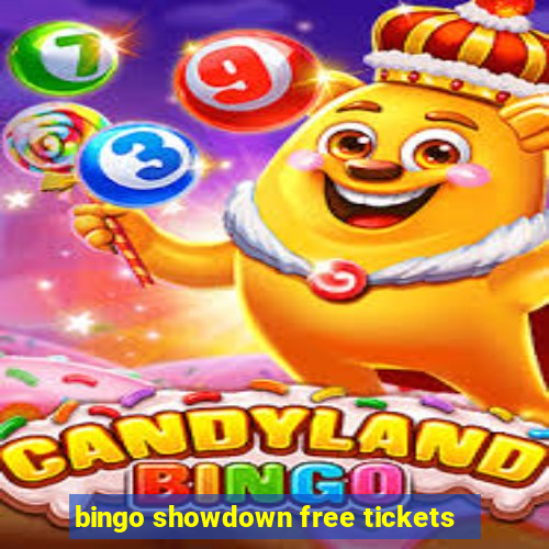 bingo showdown free tickets