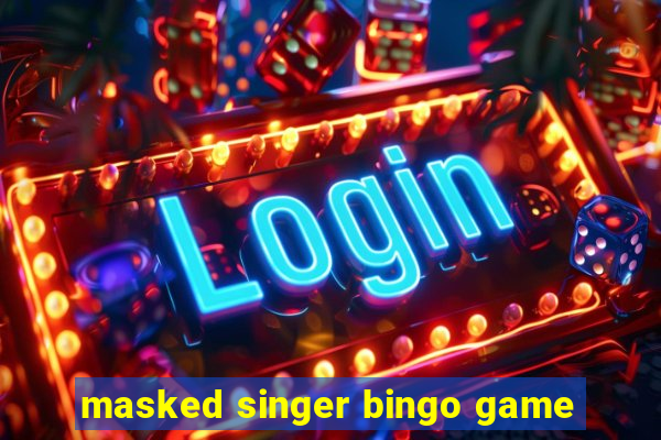 masked singer bingo game