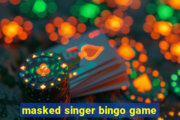 masked singer bingo game