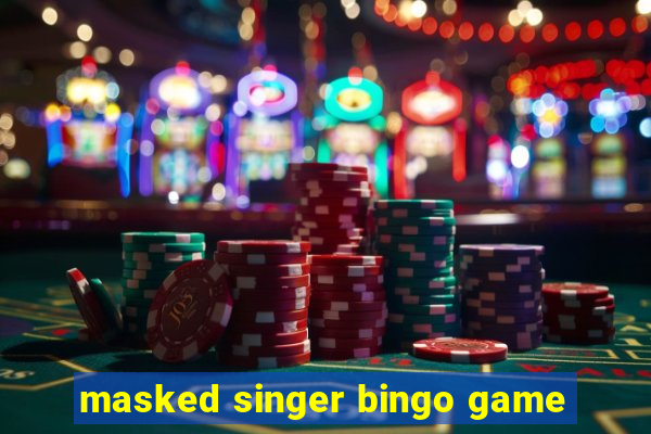 masked singer bingo game