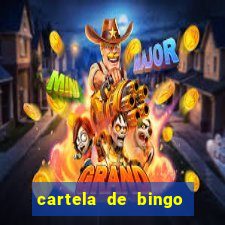 cartela de bingo ate 50 para imprimir