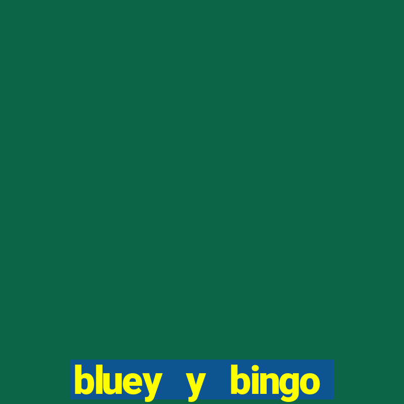 bluey y bingo bailando png