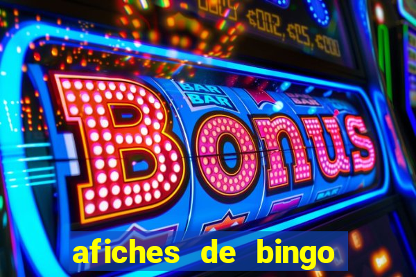 afiches de bingo para editar