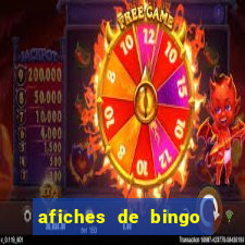 afiches de bingo para editar