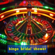 bingo bridal shower games free printables