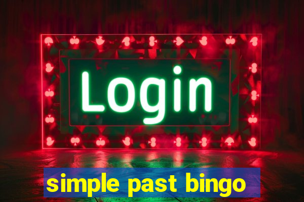 simple past bingo