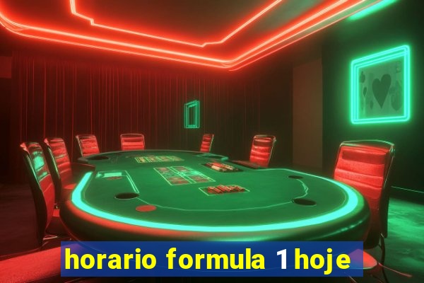 horario formula 1 hoje