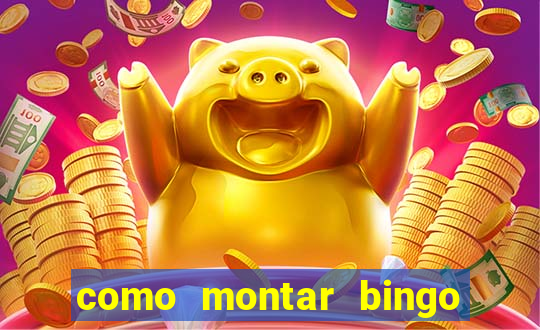 como montar bingo brinquedos toia