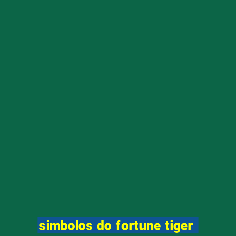 simbolos do fortune tiger