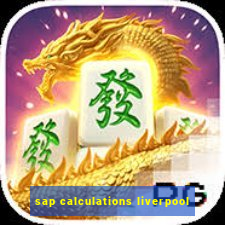 sap calculations liverpool