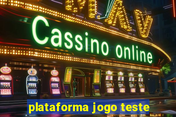 plataforma jogo teste