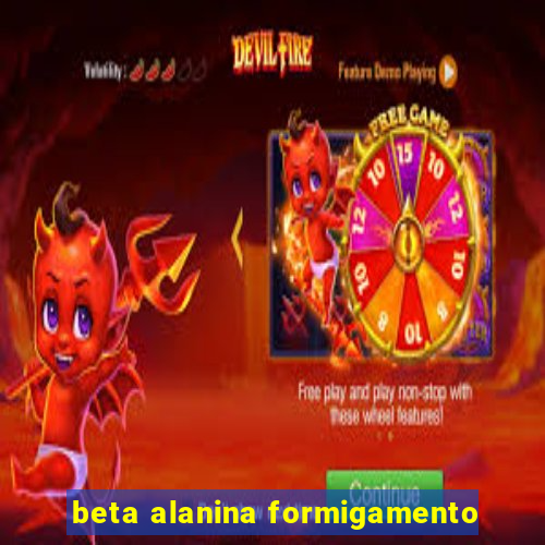 beta alanina formigamento