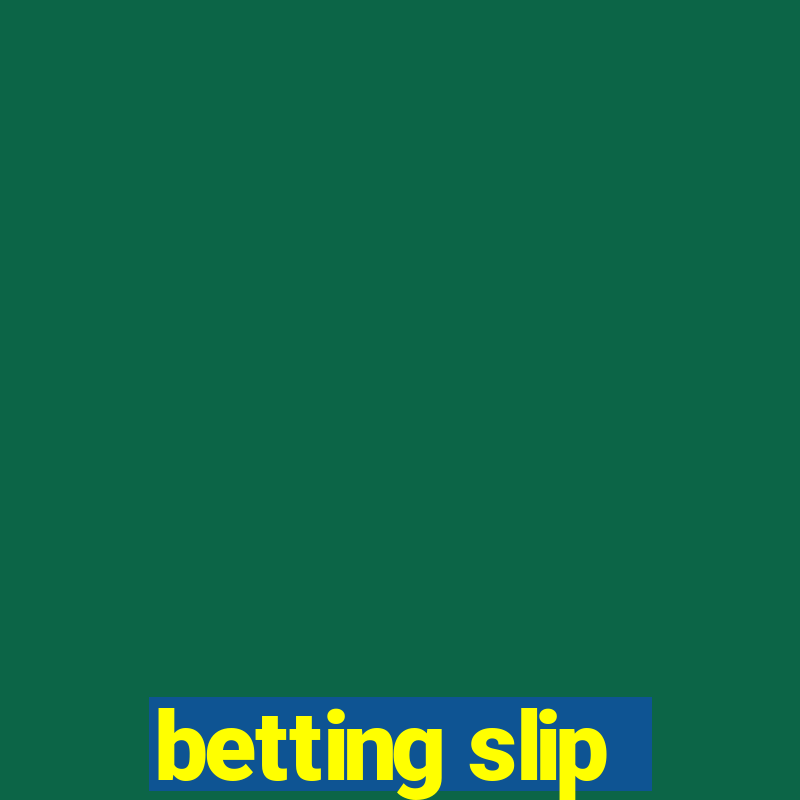 betting slip