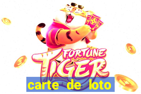 carte de loto bingo a imprimer gratuit