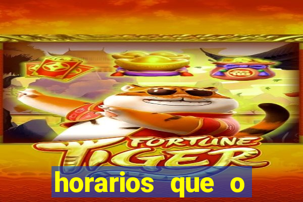 horarios que o fortune mouse paga