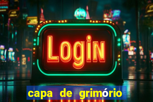 capa de grimório para imprimir