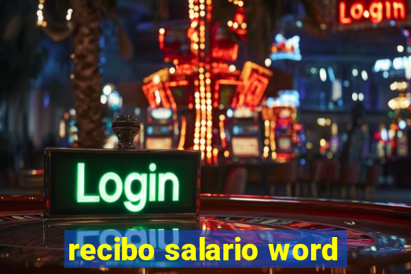 recibo salario word