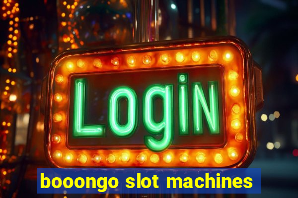 booongo slot machines