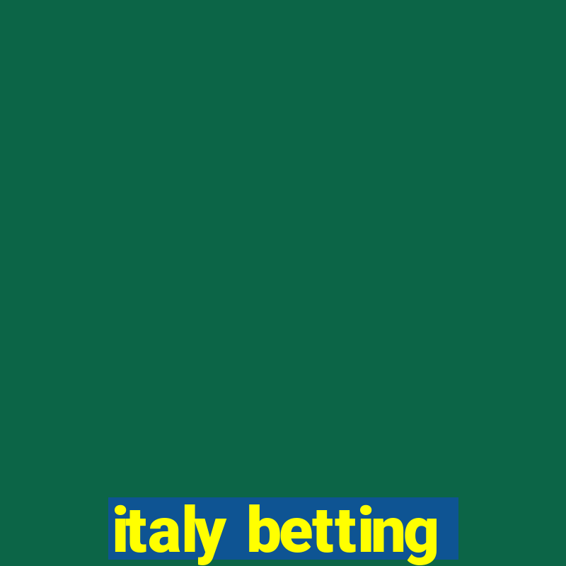 italy betting