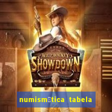 numism谩tica tabela de pre莽os