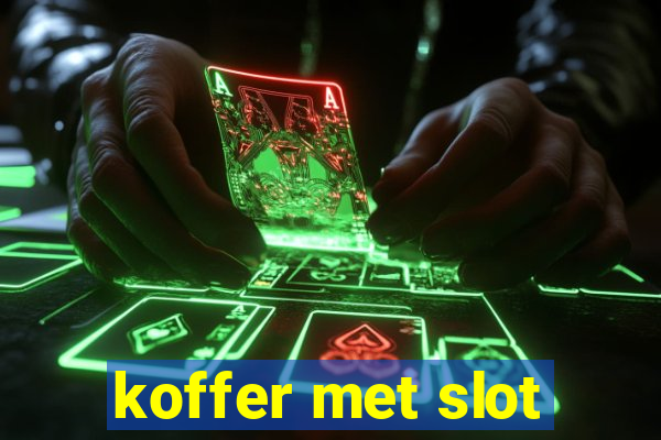 koffer met slot