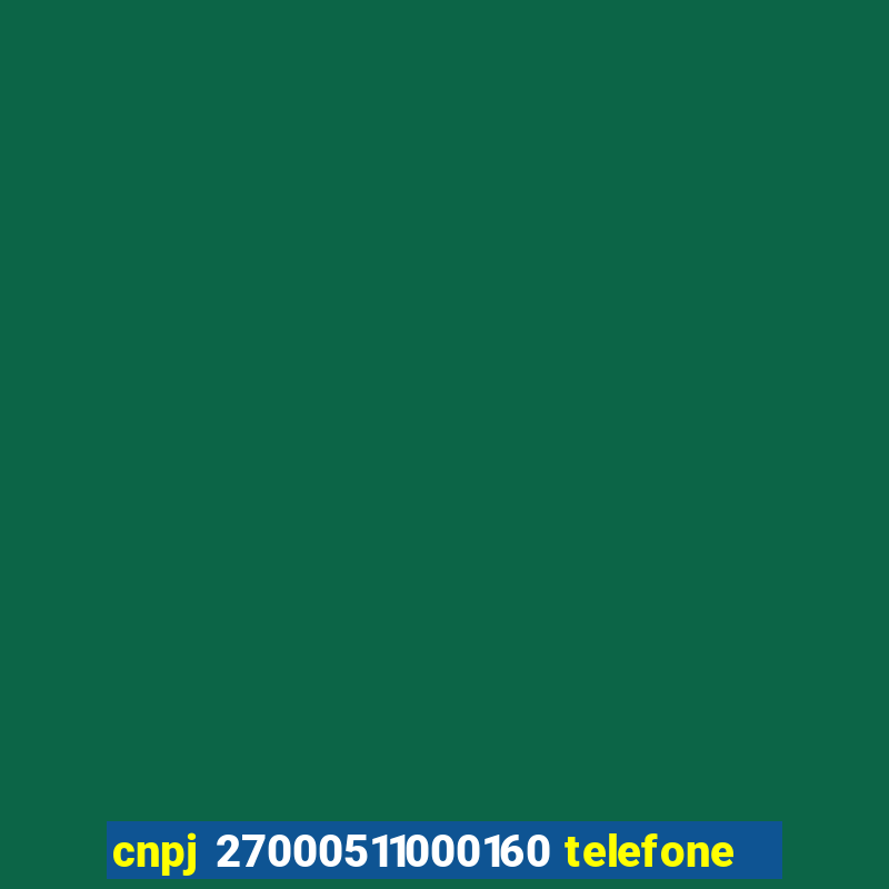 cnpj 27000511000160 telefone