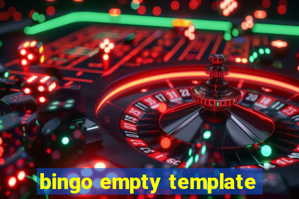 bingo empty template