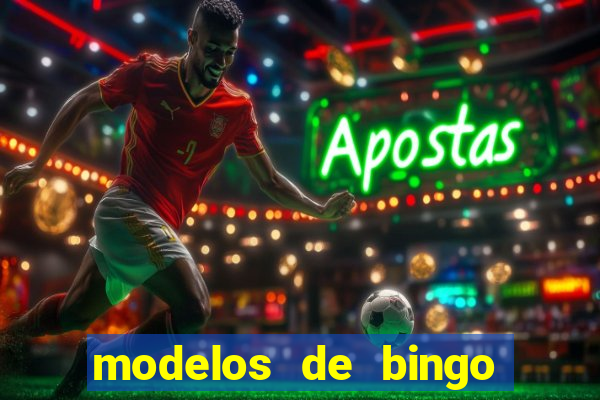 modelos de bingo para imprimir