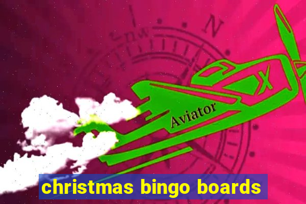 christmas bingo boards