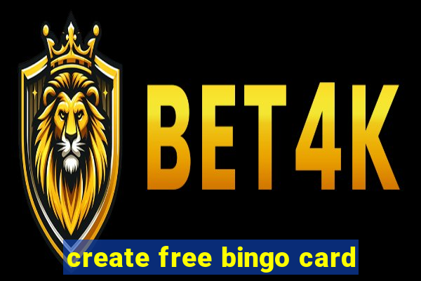 create free bingo card