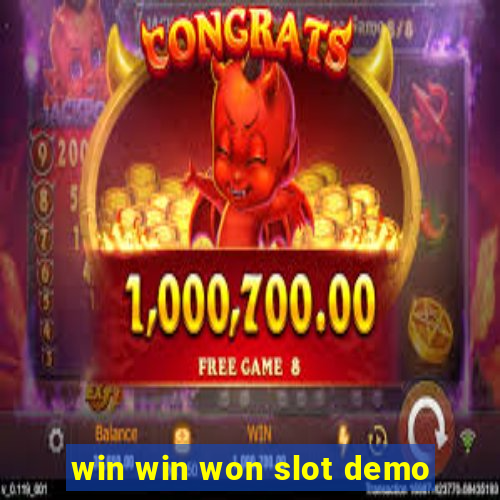 win win won slot demo