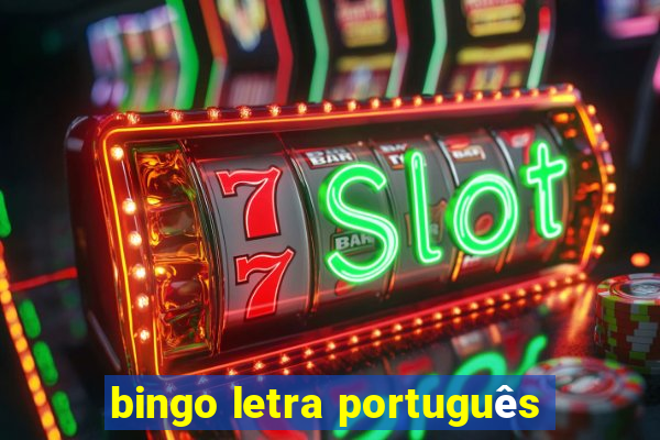 bingo letra português