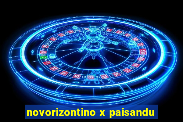 novorizontino x paisandu