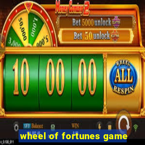 wheel of fortunes game