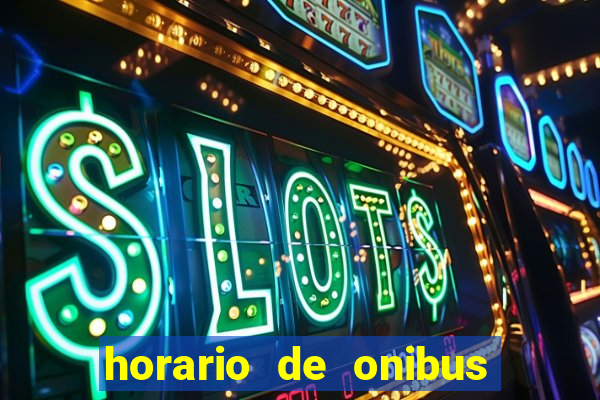 horario de onibus nova palhoça